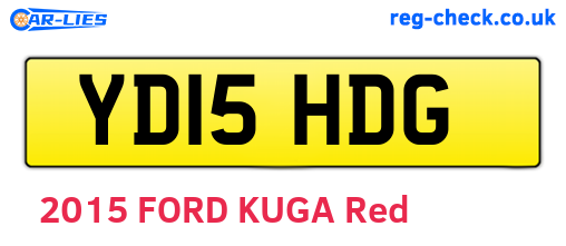 YD15HDG are the vehicle registration plates.