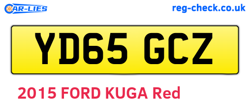 YD65GCZ are the vehicle registration plates.