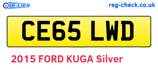 CE65LWD are the vehicle registration plates.