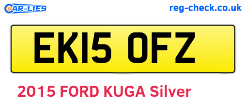 EK15OFZ are the vehicle registration plates.