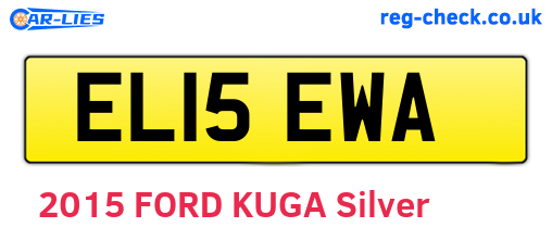 EL15EWA are the vehicle registration plates.