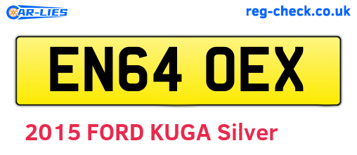 EN64OEX are the vehicle registration plates.