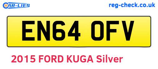 EN64OFV are the vehicle registration plates.