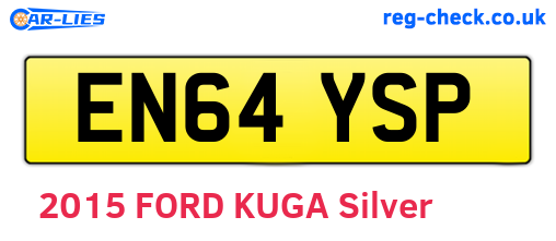 EN64YSP are the vehicle registration plates.