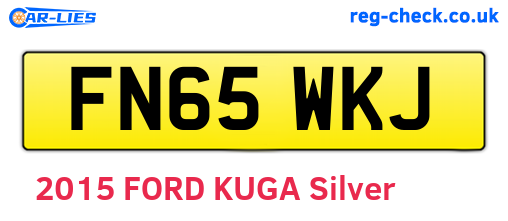FN65WKJ are the vehicle registration plates.