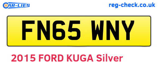 FN65WNY are the vehicle registration plates.