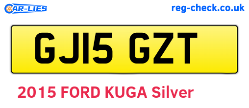 GJ15GZT are the vehicle registration plates.