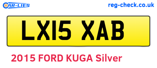 LX15XAB are the vehicle registration plates.