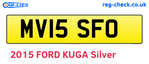 MV15SFO are the vehicle registration plates.