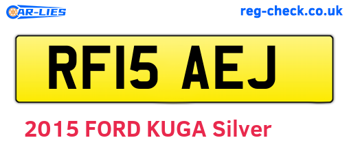 RF15AEJ are the vehicle registration plates.