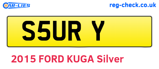 S5URY are the vehicle registration plates.
