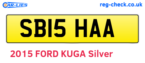SB15HAA are the vehicle registration plates.