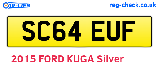 SC64EUF are the vehicle registration plates.