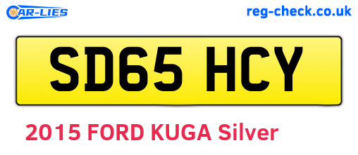 SD65HCY are the vehicle registration plates.