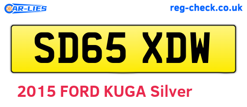 SD65XDW are the vehicle registration plates.