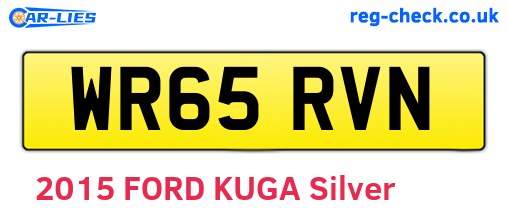 WR65RVN are the vehicle registration plates.