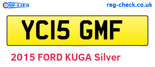 YC15GMF are the vehicle registration plates.
