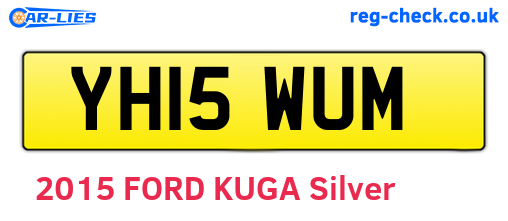 YH15WUM are the vehicle registration plates.