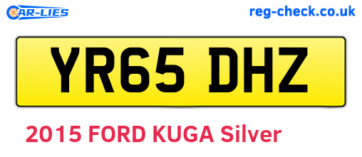 YR65DHZ are the vehicle registration plates.