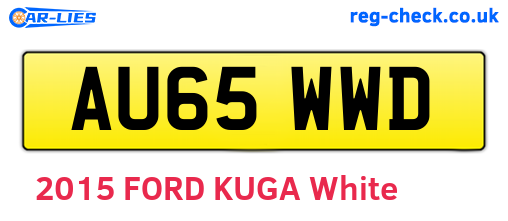 AU65WWD are the vehicle registration plates.
