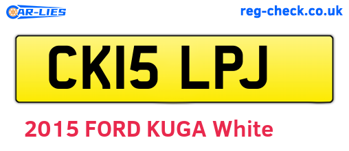 CK15LPJ are the vehicle registration plates.