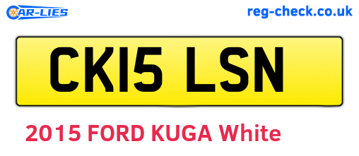 CK15LSN are the vehicle registration plates.
