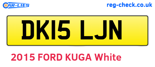 DK15LJN are the vehicle registration plates.