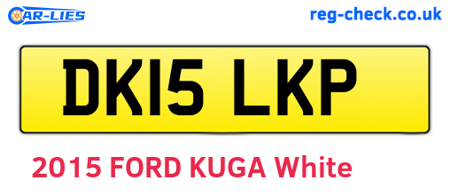 DK15LKP are the vehicle registration plates.