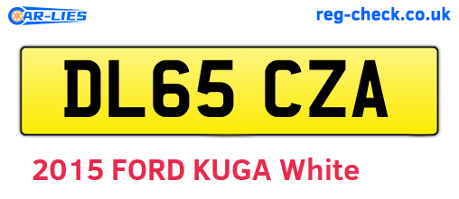 DL65CZA are the vehicle registration plates.