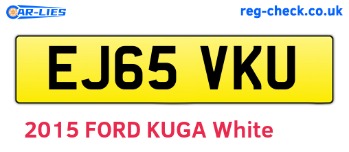 EJ65VKU are the vehicle registration plates.