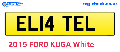 EL14TEL are the vehicle registration plates.