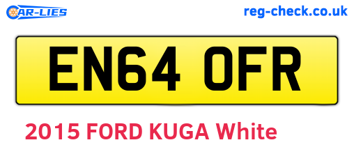 EN64OFR are the vehicle registration plates.