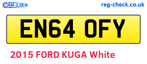 EN64OFY are the vehicle registration plates.