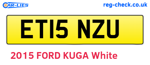 ET15NZU are the vehicle registration plates.