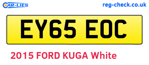 EY65EOC are the vehicle registration plates.