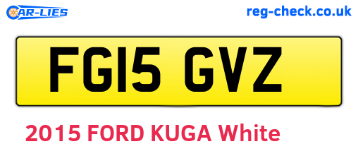 FG15GVZ are the vehicle registration plates.