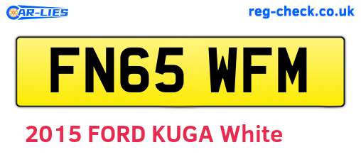 FN65WFM are the vehicle registration plates.
