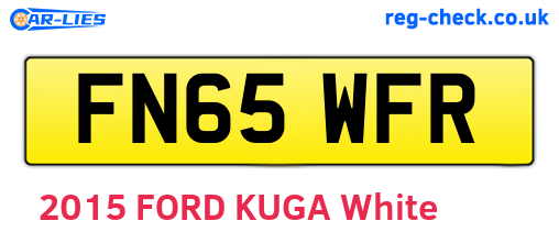 FN65WFR are the vehicle registration plates.