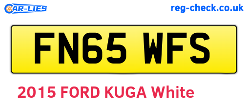 FN65WFS are the vehicle registration plates.