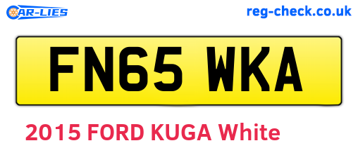 FN65WKA are the vehicle registration plates.