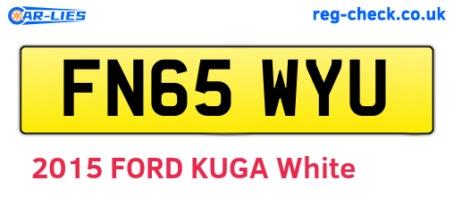 FN65WYU are the vehicle registration plates.