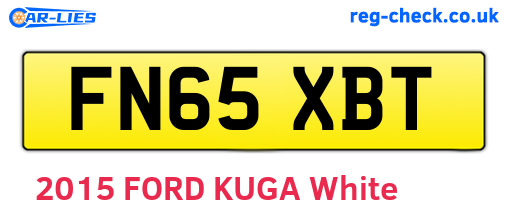 FN65XBT are the vehicle registration plates.