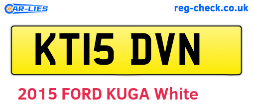 KT15DVN are the vehicle registration plates.