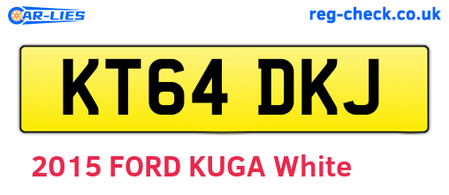 KT64DKJ are the vehicle registration plates.