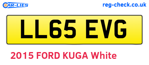 LL65EVG are the vehicle registration plates.