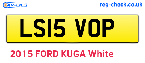 LS15VOP are the vehicle registration plates.