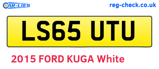 LS65UTU are the vehicle registration plates.