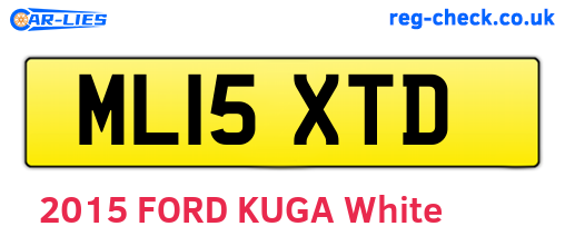 ML15XTD are the vehicle registration plates.