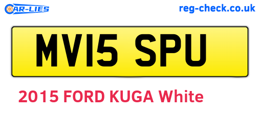 MV15SPU are the vehicle registration plates.