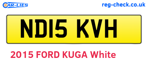 ND15KVH are the vehicle registration plates.